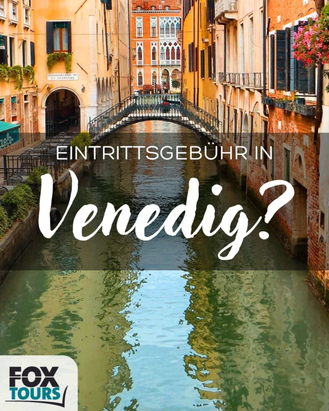 Du planst einen Tagesausflug nach Venedig?
👉 Dann aufgepasst: An bestimmten Tagen musst du jetzt 5 Euro Eintritt zahlen und dich vorab online registrieren!

📌 Gilt für:
•⁠ ⁠Tagesgäste ohne Übernachtung
•⁠ ⁠An 29 festgelegten Tagen im Jahr (v.a. Feiertage & Wochenenden von April bis Juli)

🛑 Ohne Buchung droht eine Strafe von bis zu 300 €!

Wir stellen dir gerne ein passendes Angebot für Unterkunft, Flug oder Bahnfahrt zusammen – und buchen auch für dich. 🦊

ℹ️ Alle Infos & Registrierung:
www.cda.ve.it

www.foxtours.at 
+43 3352 34580
OFFICE@FOXTOURS.AT

#foxtours #Travellove #World #reisenmachtglücklich 
#Venedig #Reisetipp #Italien #Städtetrip #Travel #Update #Eintrittsgebühr #venice